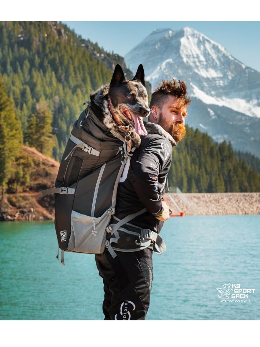 K9 Sport Sack Kolossus Backpack Carrier — Black/Grey XXL